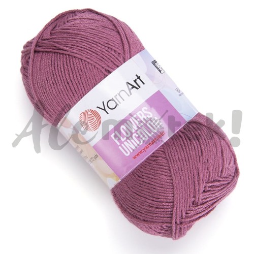 YarnArt Flowers Unicolor 763 indyjski różowy