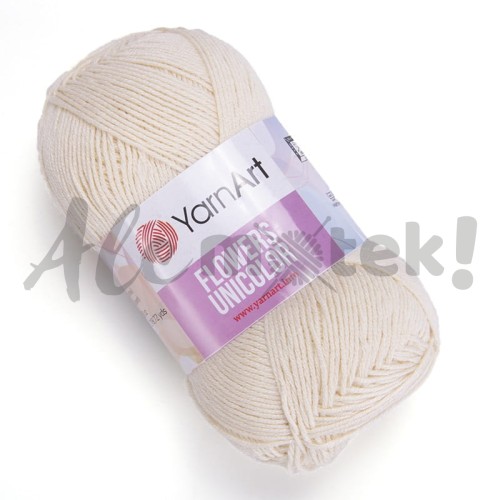 YarnArt Flowers Unicolor 731 kremowy