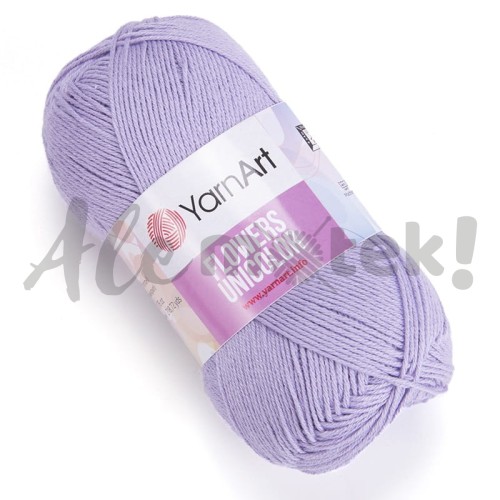 YarnArt Flowers Unicolor 747 lilowy