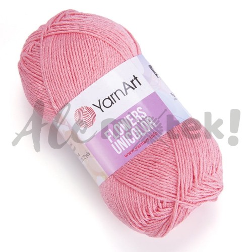 YarnArt Flowers Unicolor 735 jasny koralowy