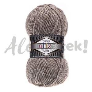 Alize Superlana Midi 803 - melanż biało - beżowy