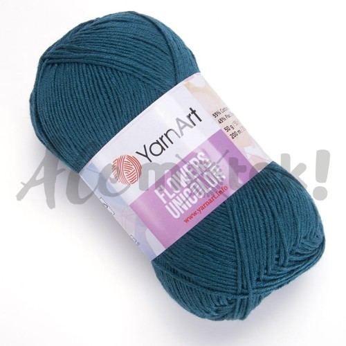 YarnArt Flowers Unicolor 757 morski