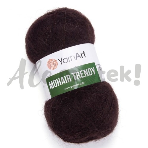 YarnArt Mohair Trendy 123 Czekoladowa 