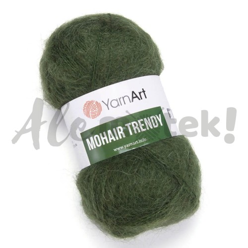 YarnArt Mohair Trendy 111 Ciemny Zielony