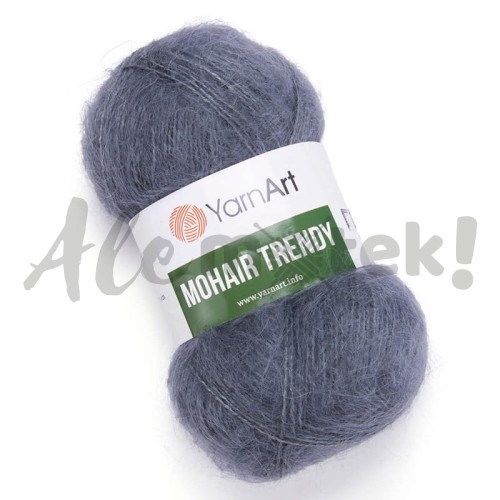 YarnArt Mohair Trendy 114 Ciemny Szary