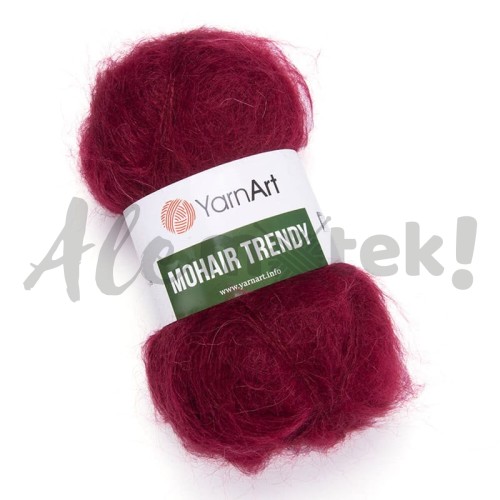 YarnArt Mohair Trendy 109 Wiśniowy