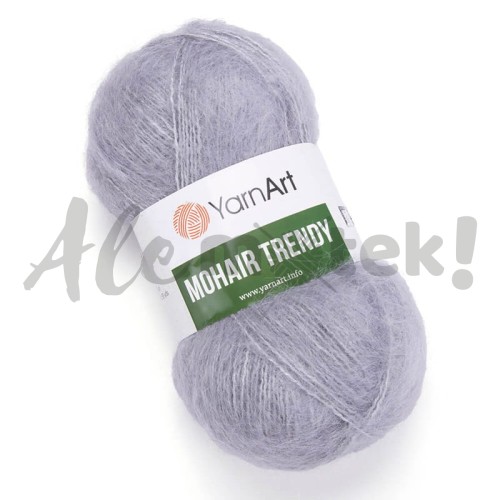 YarnArt Mohair Trendy 113 Jasny Szary