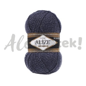 Włóczka Alize Lanagold 901 granatowo-niebieski 51% 240 m 100 gr 49% Wełna