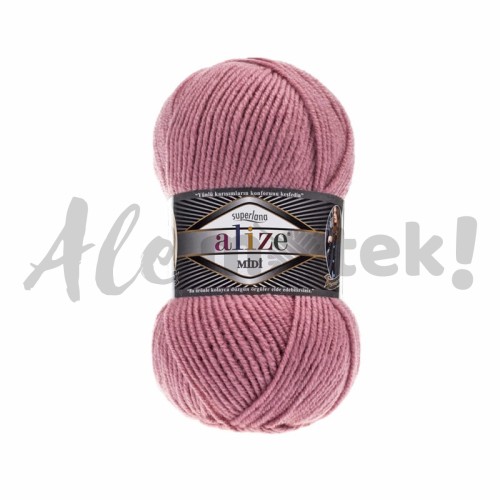 Alize Superlana Midi 204 - indyjski różowy