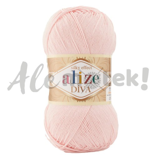 Alize Diva 161 - pudrowy różowy