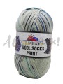 Himalaya Wool Socks Print 61-07 /włóczka skarpetkowa   