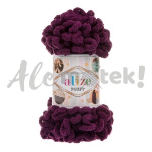 Włóczka Alize Puffy 111 śliwkowy pętelkowa rękodzieła (100gr/9mt)