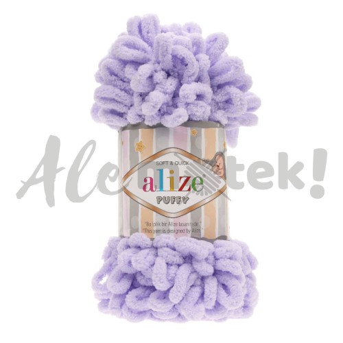 Włóczka Alize Puffy 146 lawendowy pętelkowa rękodzieła (100gr/9mt)
