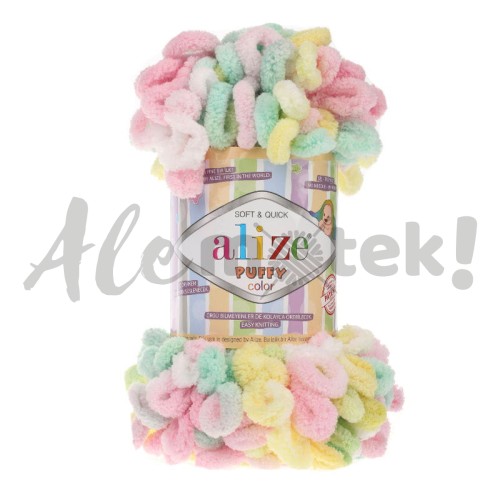 Włóczka Alize Puffy Color 5862 pętelkowa rękodzieła (100gr/9mt)