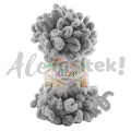 Włóczka Alize Puffy 302 szary pętelkowa rękodzieła (100gr/9mt)