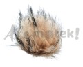Pompon futrzany 10 cm - pudrowy różowy