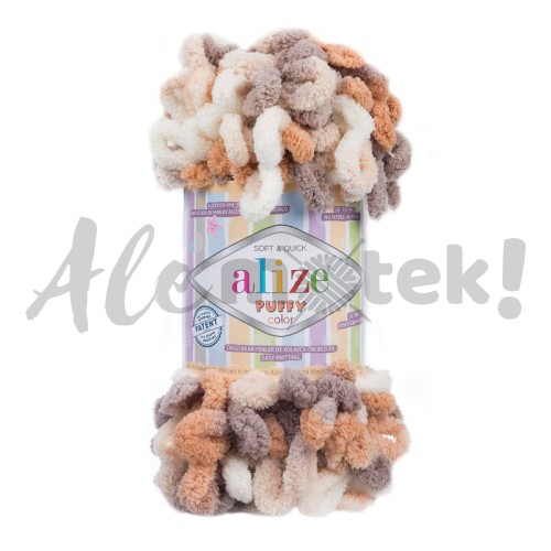 Włóczka Alize Puffy Color 5926 pętelkowa rękodzieła (100gr/9mt)