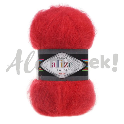 Alize Mohair Classic 56 - czerwony