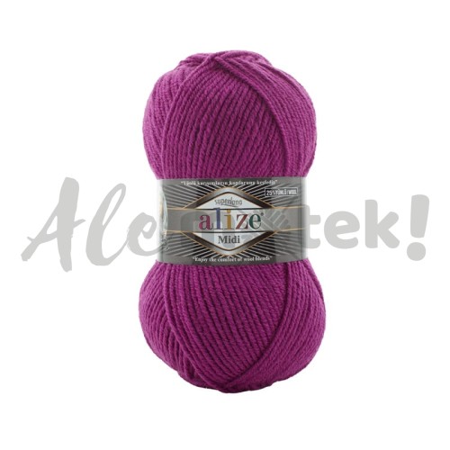 Alize Superlana Midi 209 -  purpurowy