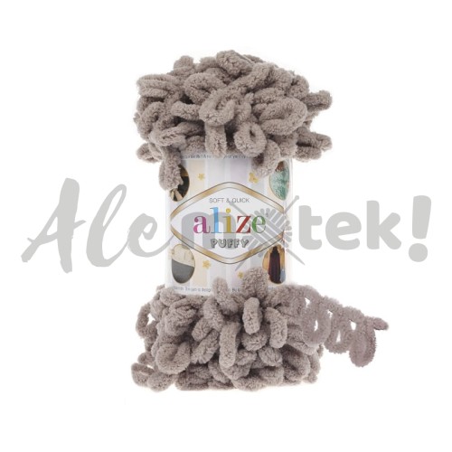Włóczka Alize Puffy 268 chłodny beżowy pętelkowa rękodzieła (100gr/9mt)