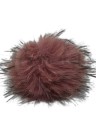 Pompon futrzany 10 cm - brudny różowy