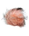 Pompon futrzany 10 cm - pudrowy różowy