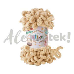 Włóczka Alize Puffy 95 piaskowy pętelkowa rękodzieła (100gr/9mt)