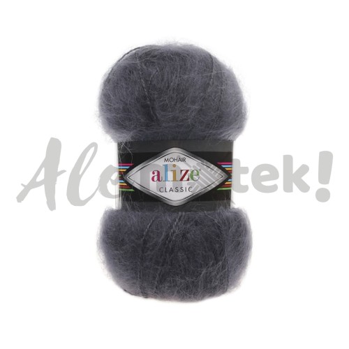 Alize Mohair Classic 53 - antracytowy