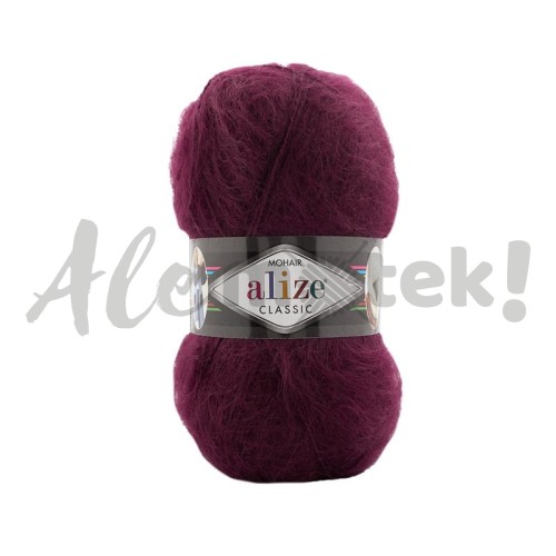 Alize Mohair Classic 952 - śliwkowy